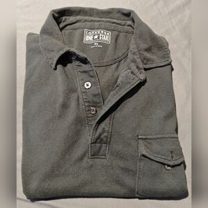 Men’s Converse One Star Short Sleeve Pocket Polo Shirts Black Size XL